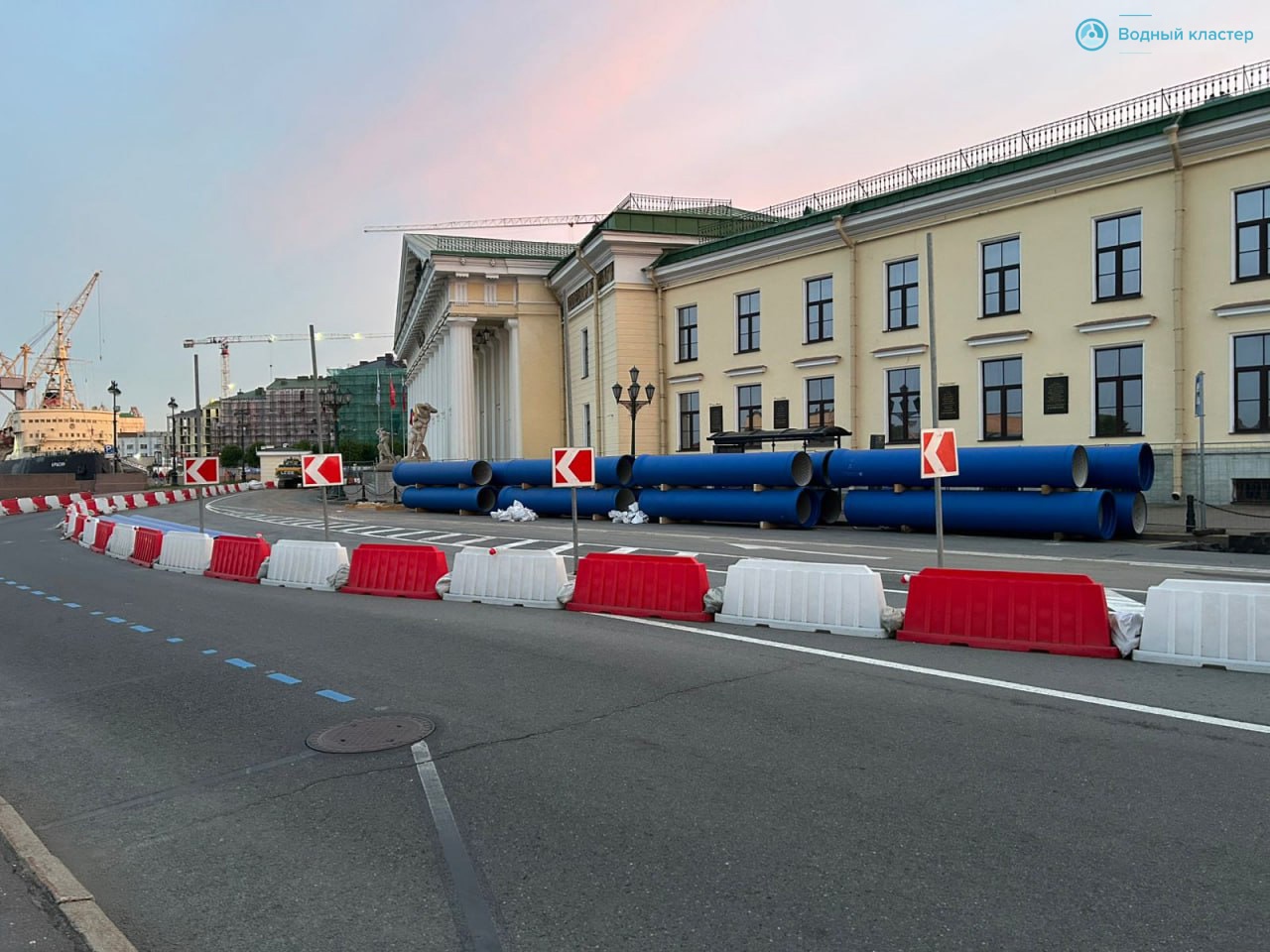 Прокладка современных труб компании-участника Водного Кластера — «СБРКС по Северо-Западу» — в историческом сердце Петербурга